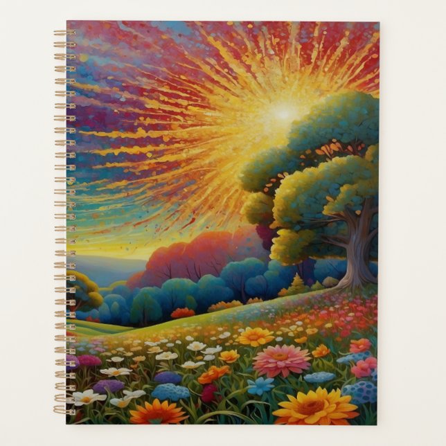 Agenda Meadow Wildflowers Colorful Art (Frente)