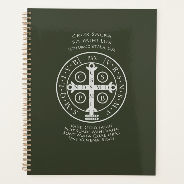 Agenda Medalha Benedict rua com Oração Latina (Frente)