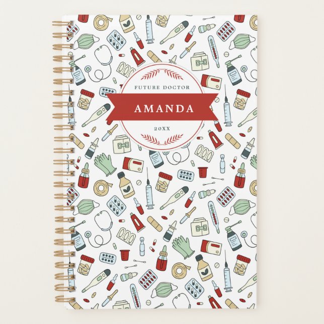 Agenda Médico Futuro - Enfermeira - Médica - Moderna (Frente)