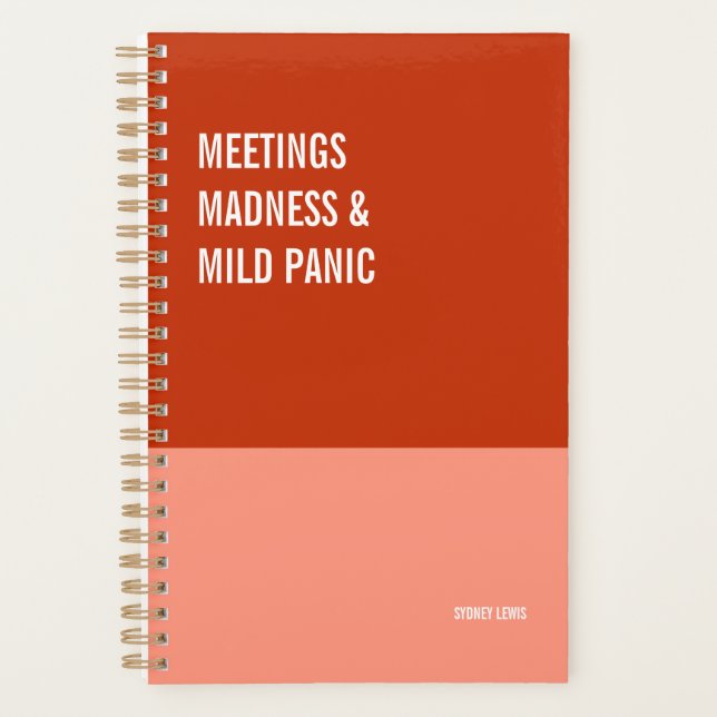 Agenda Meeting Madness and Mild Panic Daily Calendar,  (Frente)