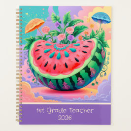 Agenda Melancia colorida para rua 2026 personalizada