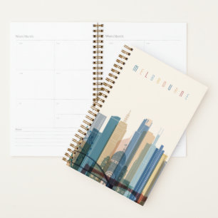 Agenda Melbourne, Austrália Linha Skyline Cidade