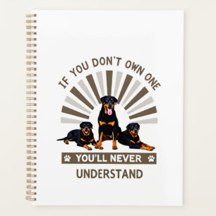 Agenda Melhor Arte de Rottweiler Para Homens Mulheres Cri