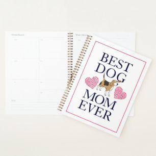 Agenda Melhor Cachorro Mãe Alguma Vez Gráfico Pata Rosa