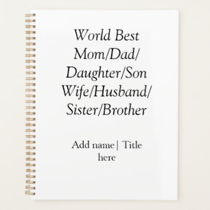 Agenda Melhor mãe do mundo marido esposa pai filha filho