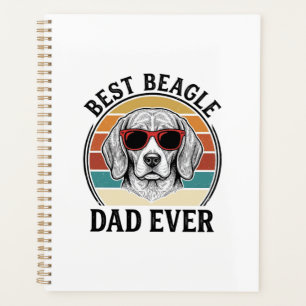 Agenda Melhor Pai Beagle de Todos os Tempos Camisa Vintag
