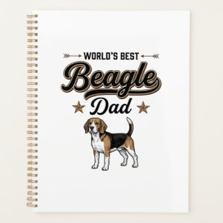 Agenda Melhor Pai de Beagle do Mundo Cachorro Vintage