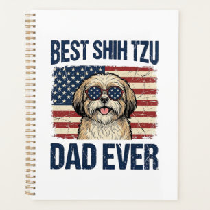 Agenda Melhor Pai de Shih Tzu Patriótico de Todos os Temp
