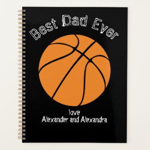 Agenda Melhor Pai de Todos Basquete texto desgastado