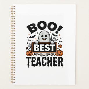 Agenda Melhor Professor Boo Design de Halloween Vintage p