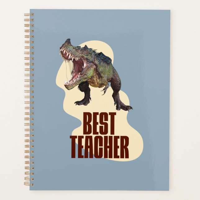 Agenda Melhor Professor Dinossauro Humor de Sala de Aula (Frente)
