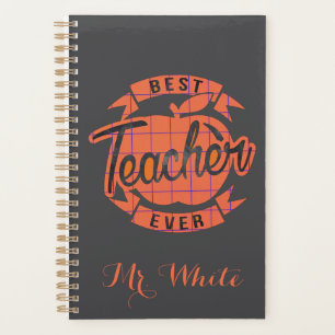 Agenda Melhor professor já retro-personalizado presente
