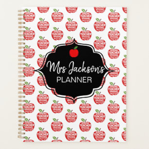 Agenda melhor professor Red Apple obrigado de nuvem de pa