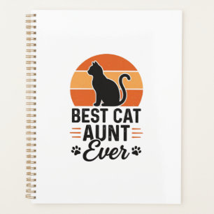 Agenda Melhor Tia de Gato de Sempre Camisa Vintage Pôr do