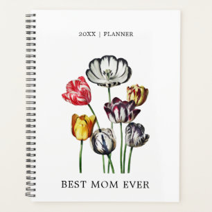 Agenda Melhor Vintage Tulip Da Mãe