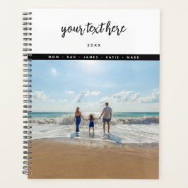 Agenda Memórias personalizadas de amor da família de foto