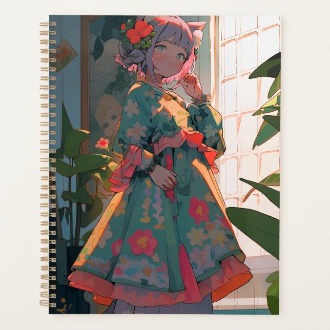 Agenda Menina de Animação Bela (Frente)