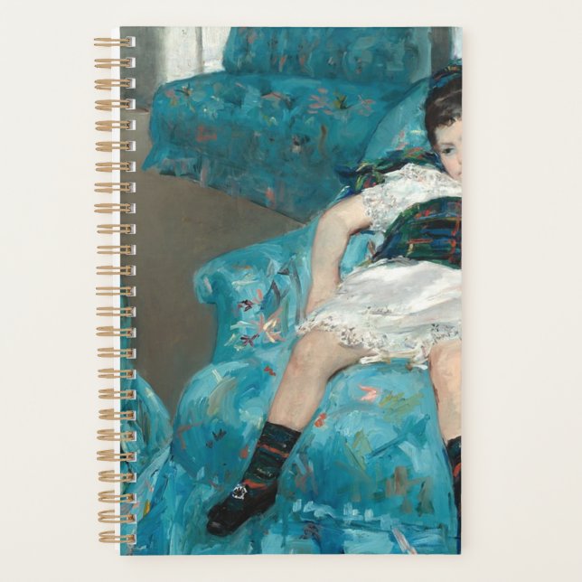 Agenda Menina Em Cadeira Azul - Mary Cassatt (Frente)