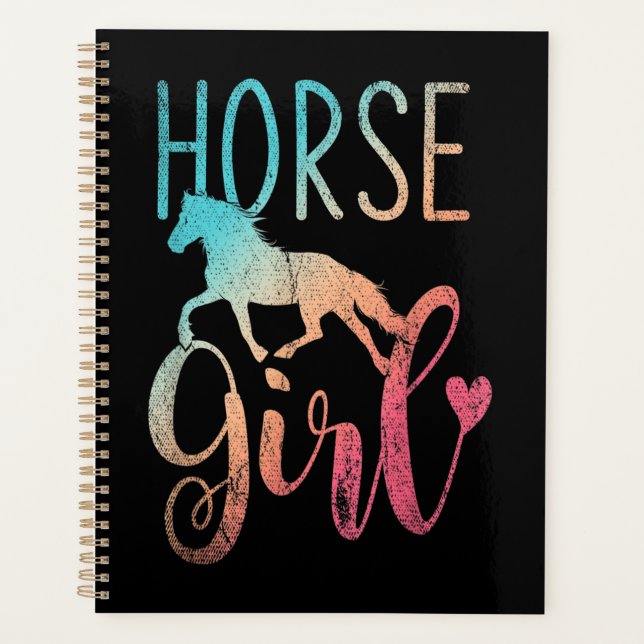 Agenda Menina Equestre Mulheres Equestres Meninas Horseba (Frente)