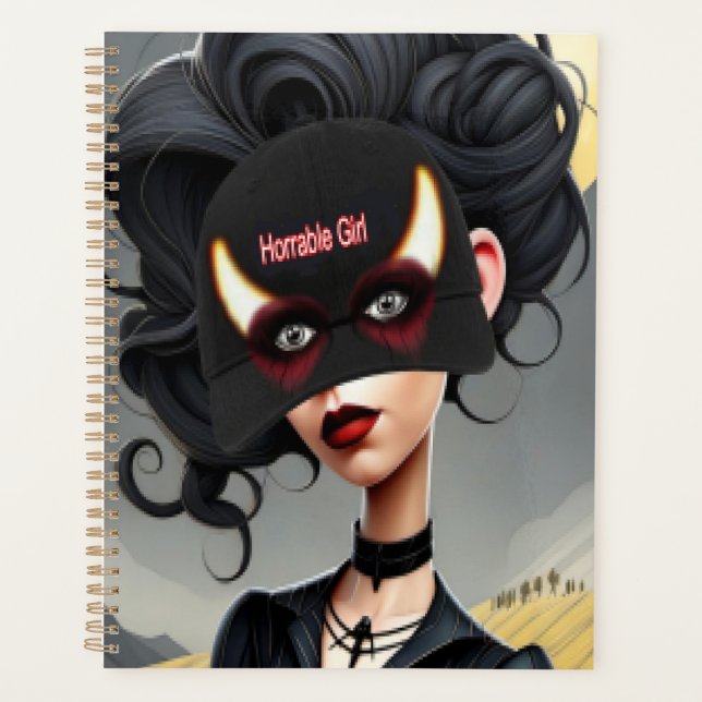 Agenda Menina horrível fofa (Frente)