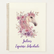 Meninas Lindos Cavalos Floral Pastel Cavalo