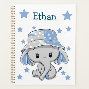 Agenda Menino Elefante Bonito