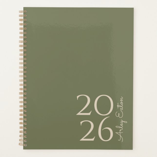 Agenda Mensal Pessoal da Olividade Mínima (Frente)