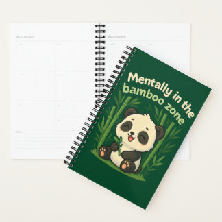 Agenda Mentalmente na Zona de Bambu – Caderno Chibi Panda