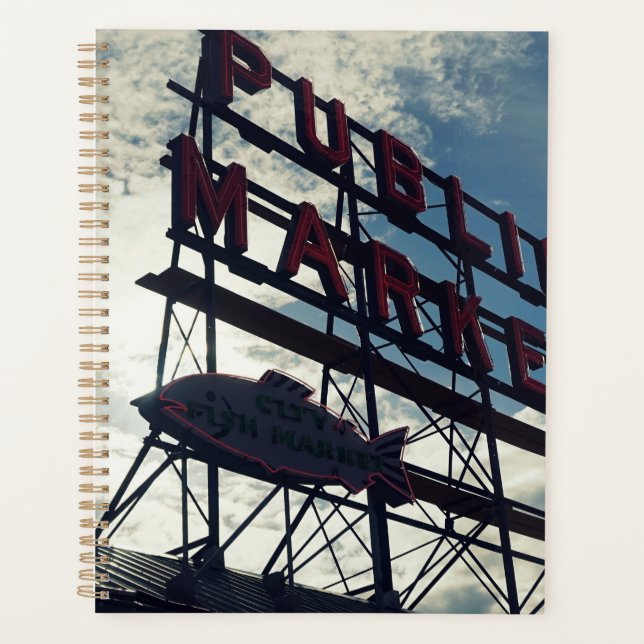 Agenda Mercado Pike Place de Seattle (Frente)