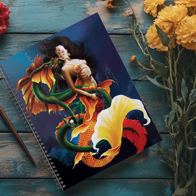 Agenda Mermaid Koi Dragon Fantasy (Criador carregado)