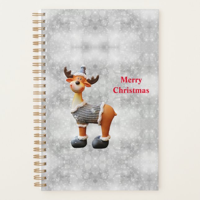 Agenda Merry Christmas moose wearing a hat          (Frente)