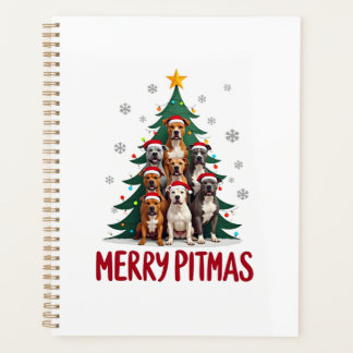 Agenda Merry Pitmas Pitbull Dog Ugly Christmas Sweater Tr