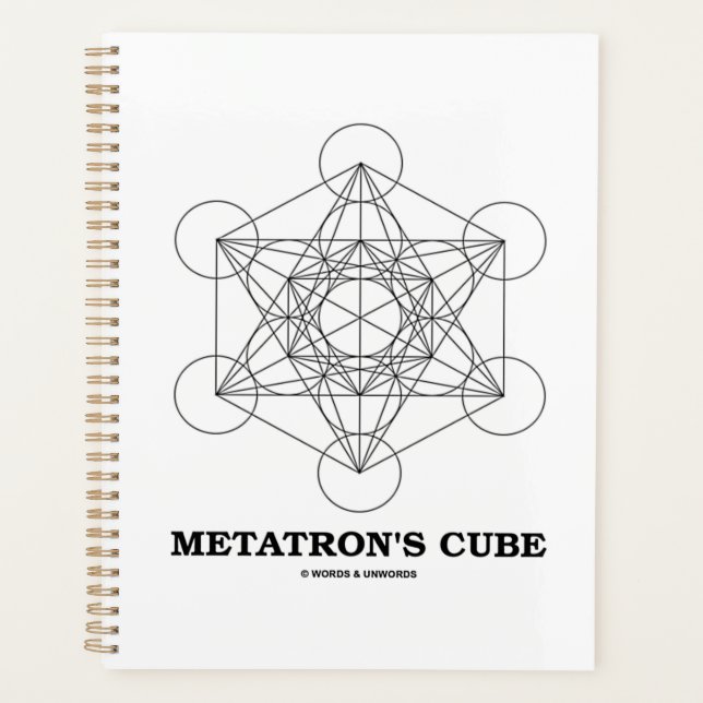 Agenda Metatron's Cube Sacred Geometry (Frente)