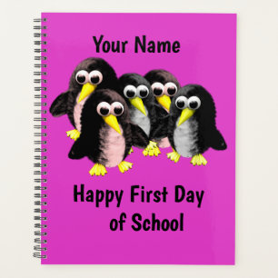 Agenda Meu amigo, o pinguim, personalizado para crianças