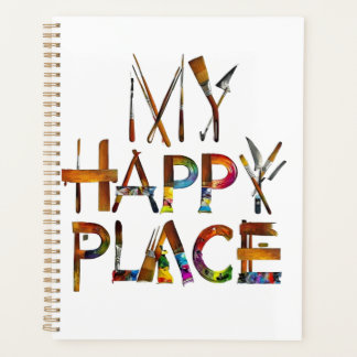 Agenda "Meu Lugar Feliz – Ferramentas Artísticas Tipograf