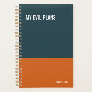 Agenda Meus planos malignos calendário de mesa diário sar