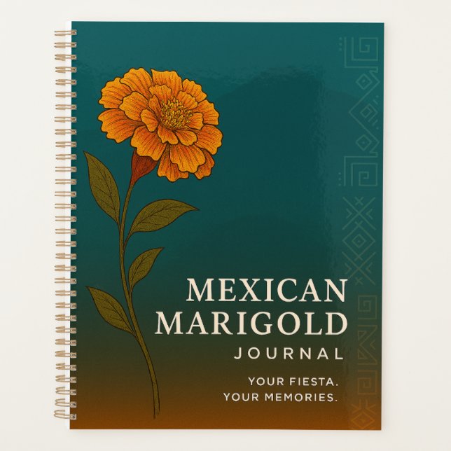 Agenda Mexican Marigold Journal: Nature-Inspired Notebook (Frente)