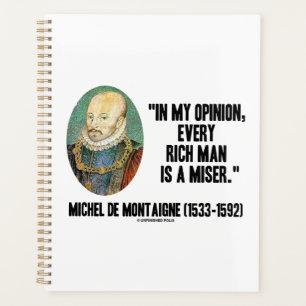Agenda Michel de Montaigne avalia cada padre rico