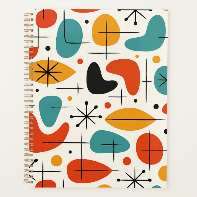 Agenda Mid Century Modern Starburst Pattern (Frente)