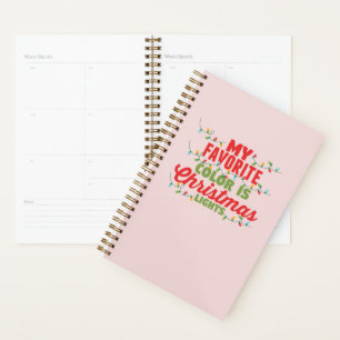Agenda Minha Cor Favorita É Luzes De Natal
