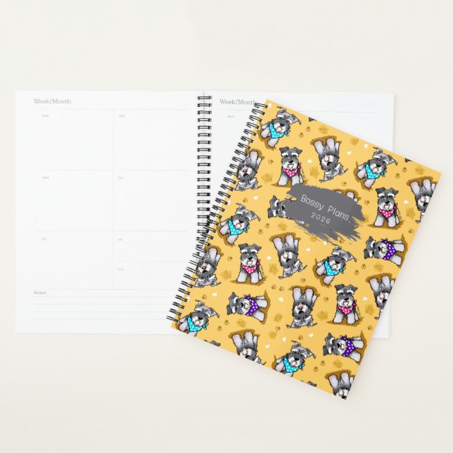 Agenda Mini Schnauzer KiniArt (Exibição)