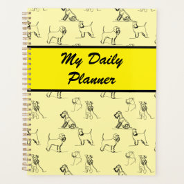 Agenda Miniature Schnauzer Amarelo