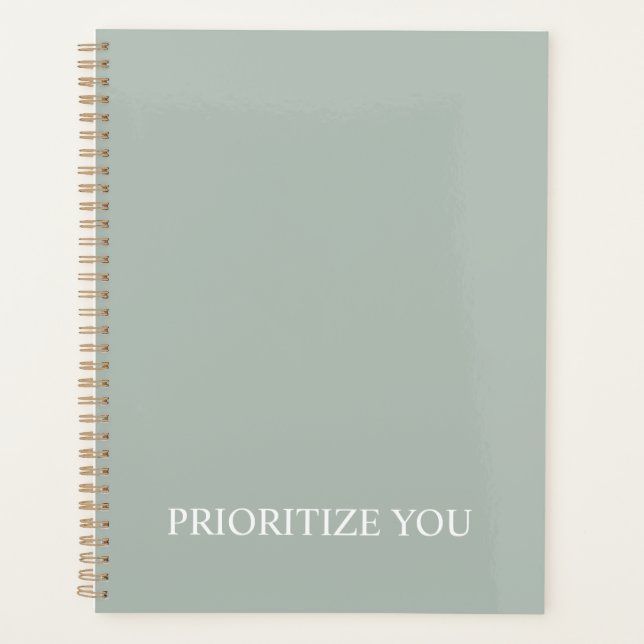 Agenda Minimal Prioritize You Quote Ash Colour (Frente)