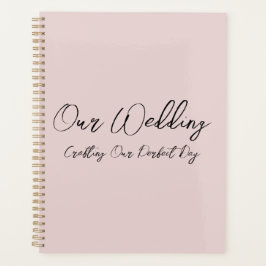 Agenda Minimalist Dusty Pink Wedding