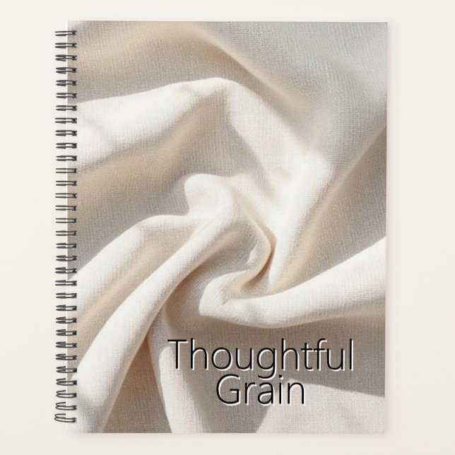 Agenda Minimalist Linen Weave | Natural Textured Fabric (Frente)