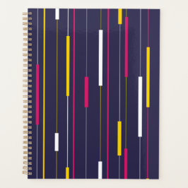 Agenda Minimalist Modern Stripes Planner