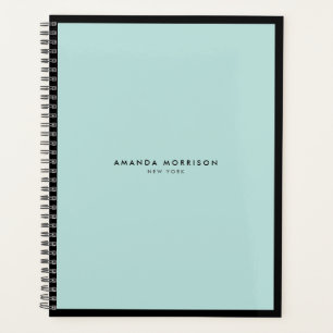 Agenda Mínimo de Compromisso Preto/Mint Luxury Boutique