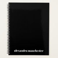 Mínimo de sobrenome de nome personalizado preto mo