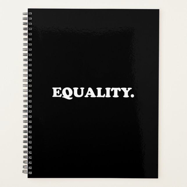 Agenda Mínimo de tipografia moderna branca-negra para igu (Frente)