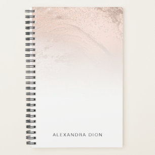 Agenda Mínimo esguicho de ouro rosa de cobre